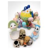 Blue-and-White Windmill Figurine Group