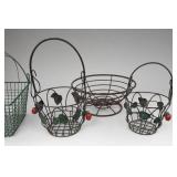 Green Wire Hanging Baskets