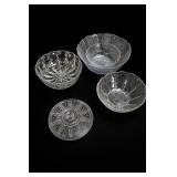 Clear Glass Serving & Decorative Bowls