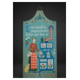 Painted Wooden Food Quote Wall Plaque