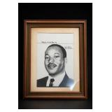 M.L. KING Graphite Portrait Artwork Print