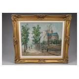 Signed P.G. Tiele Landscape Painting