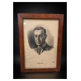 Seymour Thomas Woodrow Wilson Portrait Print