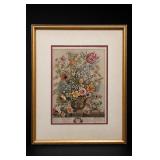Framed May Botanical Floral Print
