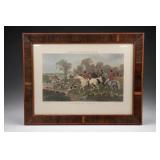 J.F. Herring Breaking Cover Framed Print
