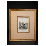 Framed Villa Architectural Print