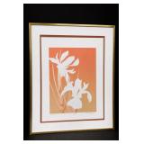 Framed Floral Print Artwork