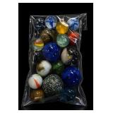 Assorted Glass Marbles Collection