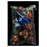 Assorted Glass-Like Marbles