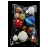 Assorted Glass Marbles And Spheres