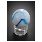 Blue-and-White Glass Sphere
