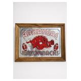 Arkansas Razorbacks Framed Football Mirror
