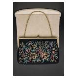 Floral Embroidered Evening Purse