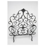Decorative Metalwork Panel Fireplace Screen Stand