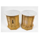 Painted Wooden Bedside Cabinets