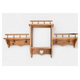 Wooden Wall-Mounted Coat Rack