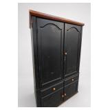 Black Painted Storage Cabinet