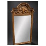 Carved Wood-Framed Mirror