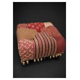 Wooden Upholstered Footstool