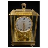 Mirrored Gold-Tone Mantel Clock