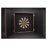 Wooden Dartboard Cabinet Set