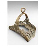 Vintage Ornate Brass Stirrup