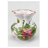 Grazzano Hand-Painted Floral Ceramic Vase