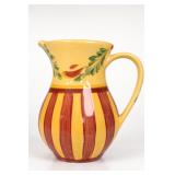 Gail Pittman Striped Floral Glazed Ceramic