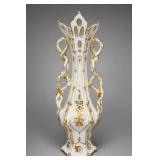Art Nouveau-Style Ceramic Floral Urn