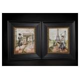 Framed Paris Fashion Illustrations