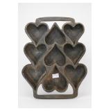 Heart-Motif Handled Iron Baking Pan