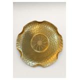 World Hand Forged Gold-Tone Dish