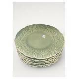 PORTUGAL Bordallo Pinheiro Ceramic Dinner Plates