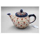 Poland Ceramika Boles?awiec Ceramic Teapot