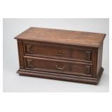 Dark Brown Two-Drawer Dresser / Stand