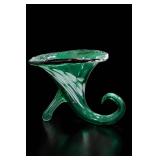 Murano Decorative Art-Glass Cornucopia Vase