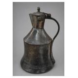 Large Copper Lidded Pitcher