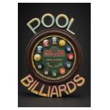 Budweiser / Pool Wall Clock