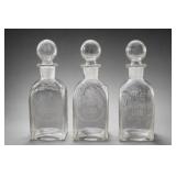 Vodka Scotch & Gin Liquor Decanters