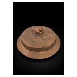 Copper Glass Covered Serving Dish