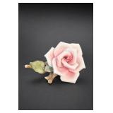 E&R Golden Crown Floral Porcelain Figurine