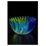 Studio Nova Solaris Blue-Green Glass Bowl