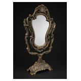 Ornate Freestanding Oval Mirror