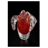 Glass Elephant Figurine