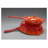 Descoware Enameled Cast-Iron Covered Skillets