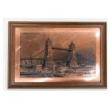 Tower Bridge Framed Copper Artwork