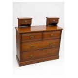 Wood Dresser With Mirror