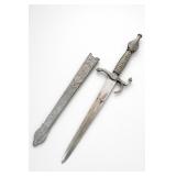Sharp Dagger With Scabbard