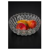 Glass Bowl With Decorative Marble Fruit