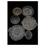 Pressed Glass Serving Piece Collection